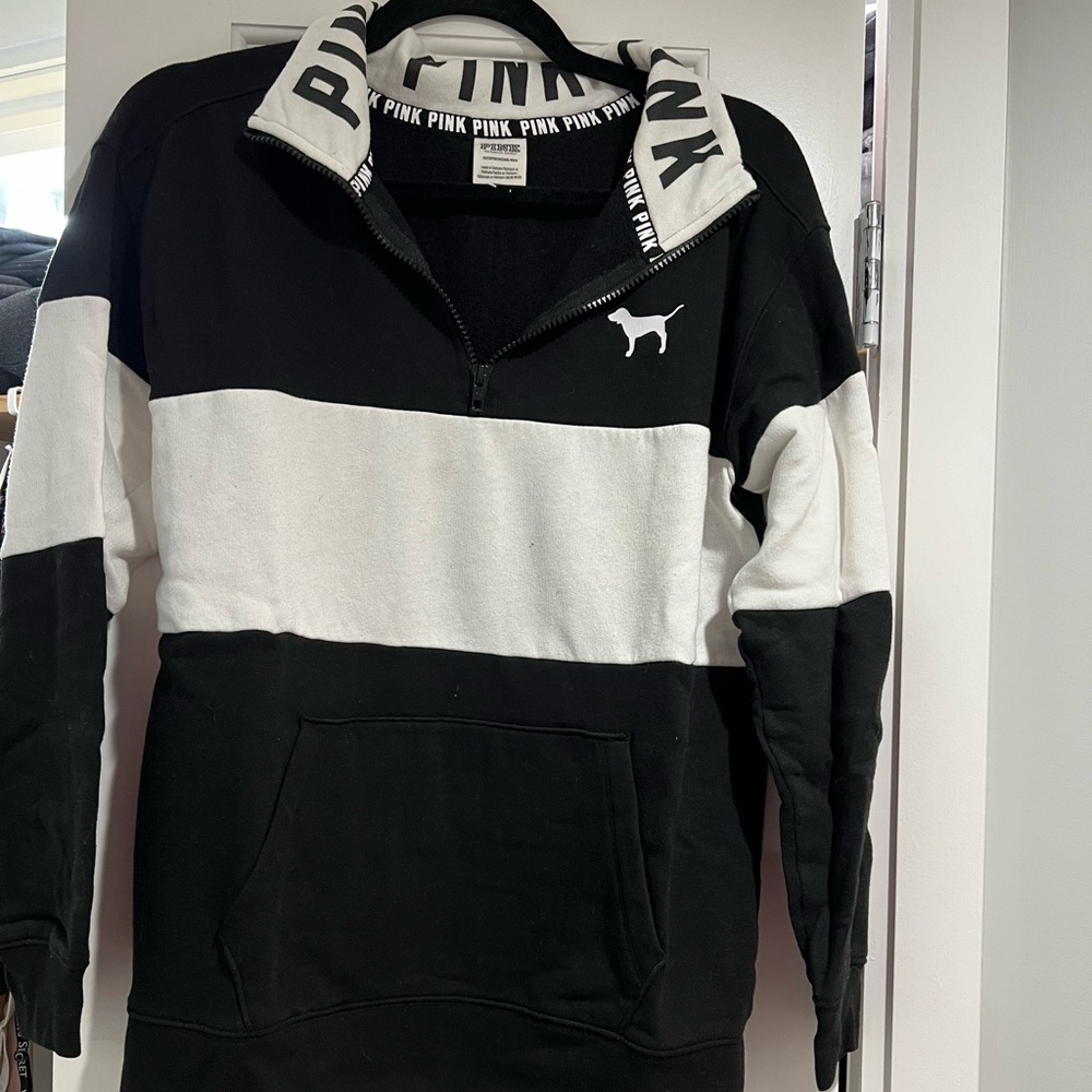 VS PINK quarter zip hoodie size XS
